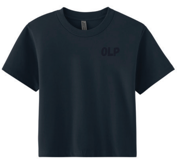 OLP Women's Navy Boxy Tee