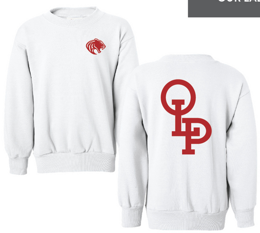 OLP White Crew Sweatshirt