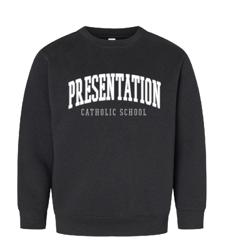 Presentation Black Crew Sweatshirt
