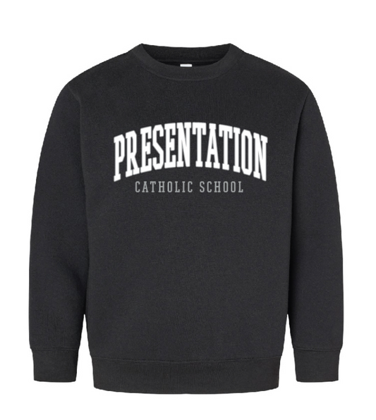 Presentation Black Crew Sweatshirt